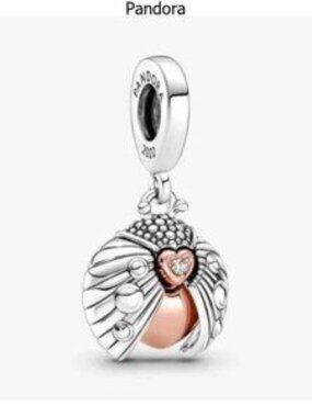 Pandora Silver and Pink Charm Bracelet